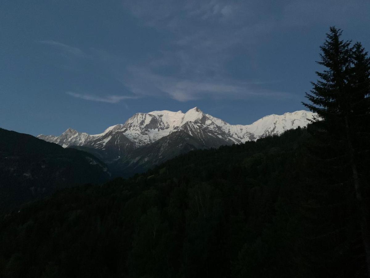 Studio Turquoise quartier Grattague vue MontBlanc Saint-Gervais-les-Bains Esterno foto