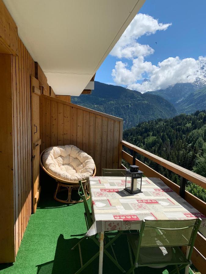 Studio Turquoise quartier Grattague vue MontBlanc Saint-Gervais-les-Bains Esterno foto