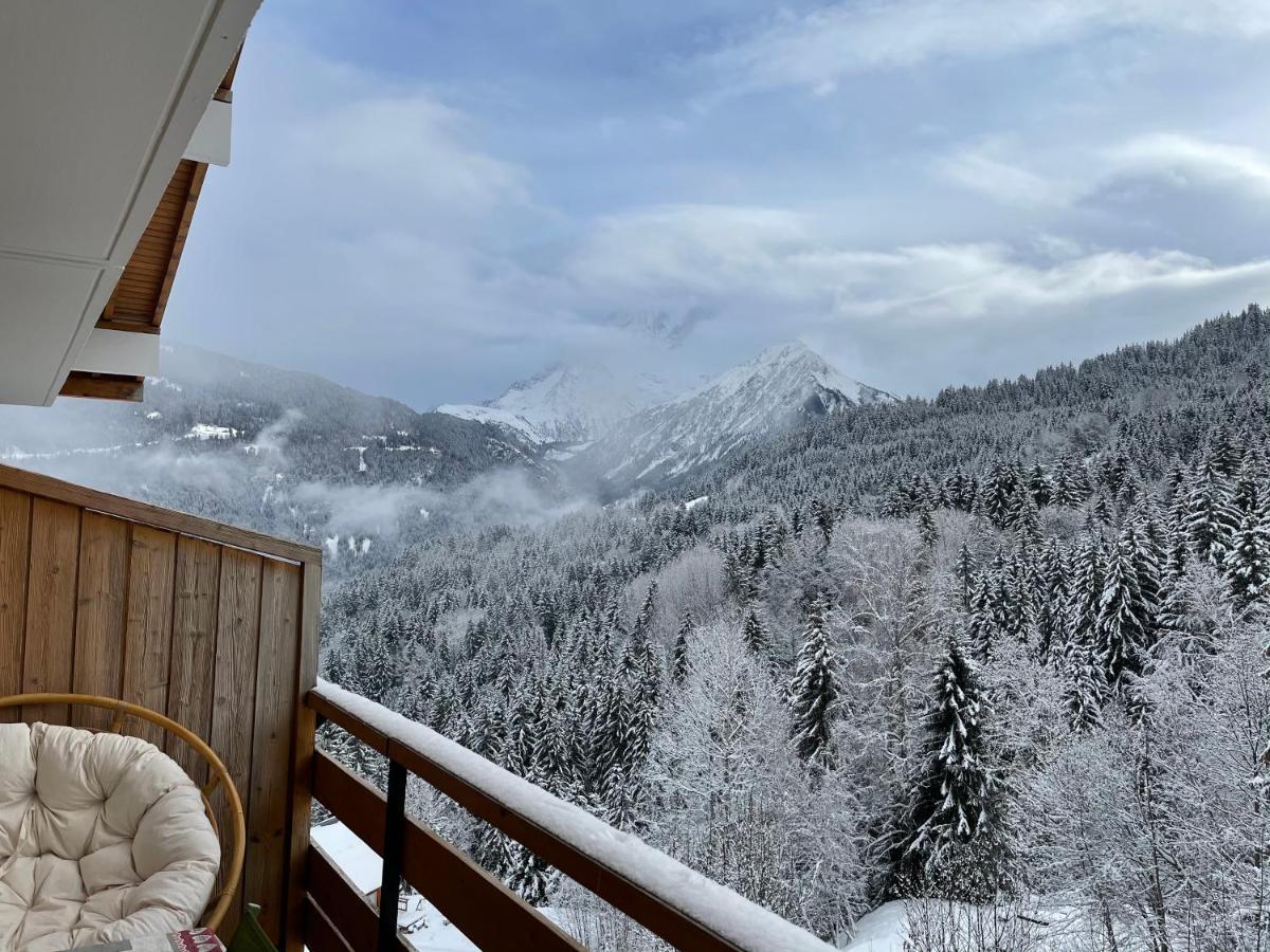 Studio Turquoise quartier Grattague vue MontBlanc Saint-Gervais-les-Bains Esterno foto