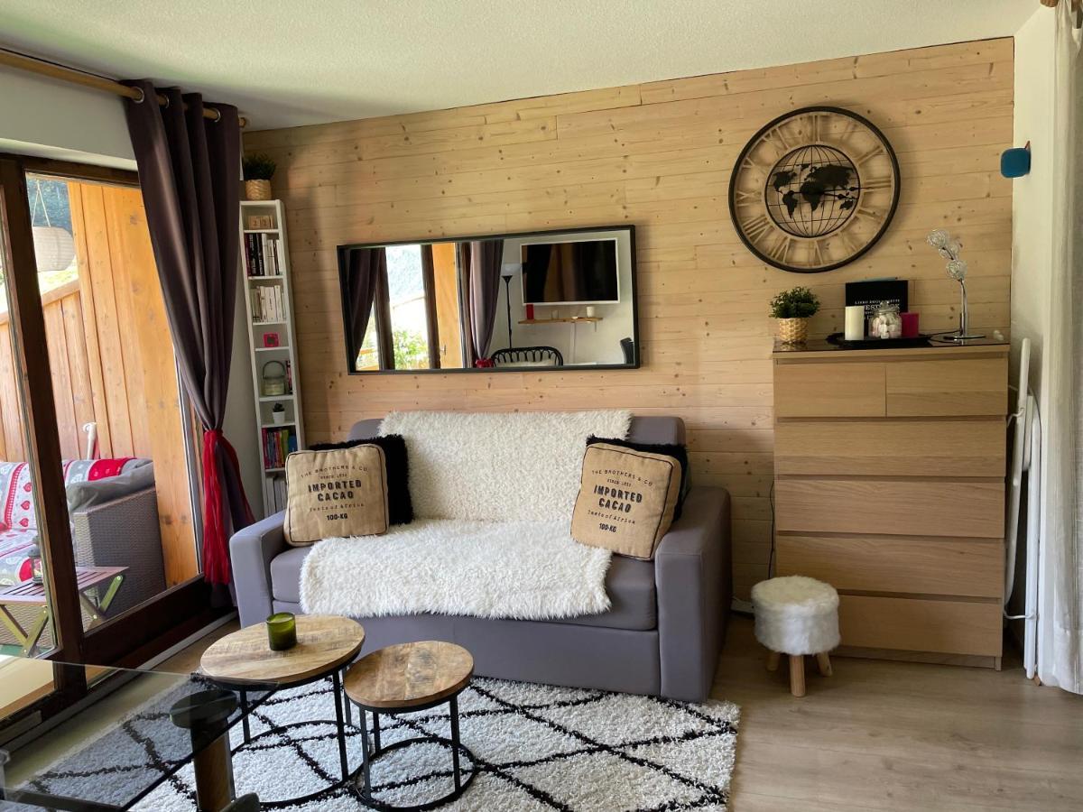 Studio Turquoise quartier Grattague vue MontBlanc Saint-Gervais-les-Bains Esterno foto