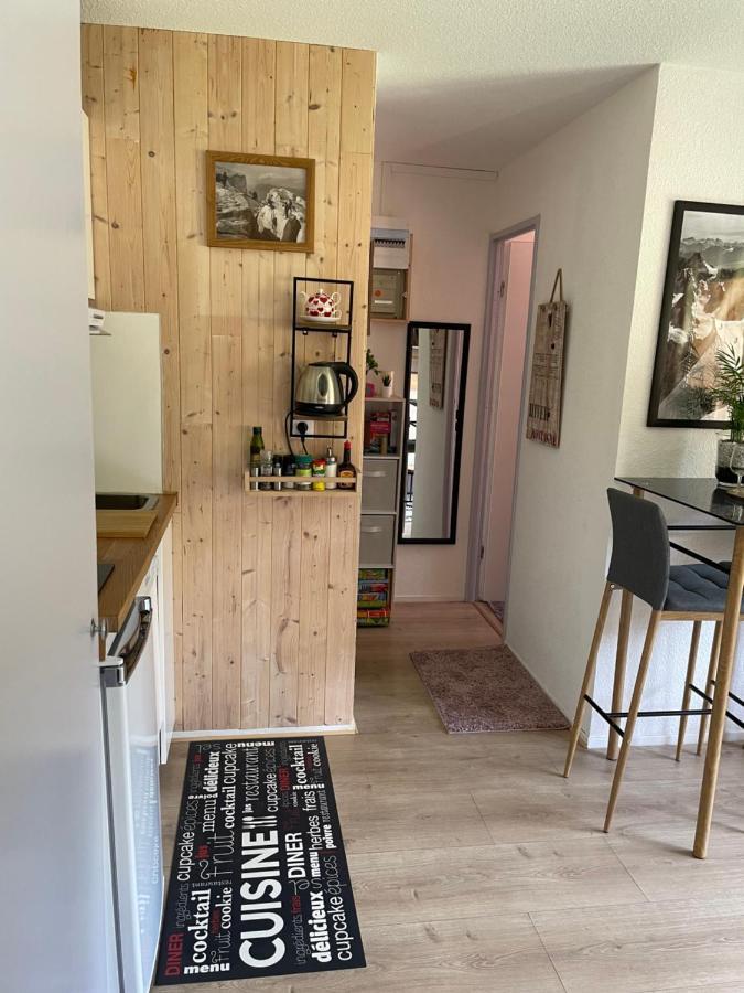 Studio Turquoise quartier Grattague vue MontBlanc Saint-Gervais-les-Bains Esterno foto