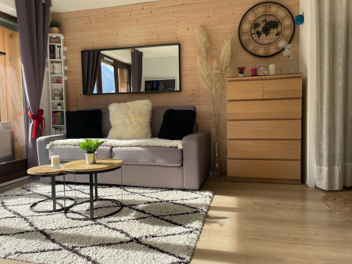 Studio Turquoise quartier Grattague vue MontBlanc Saint-Gervais-les-Bains Esterno foto