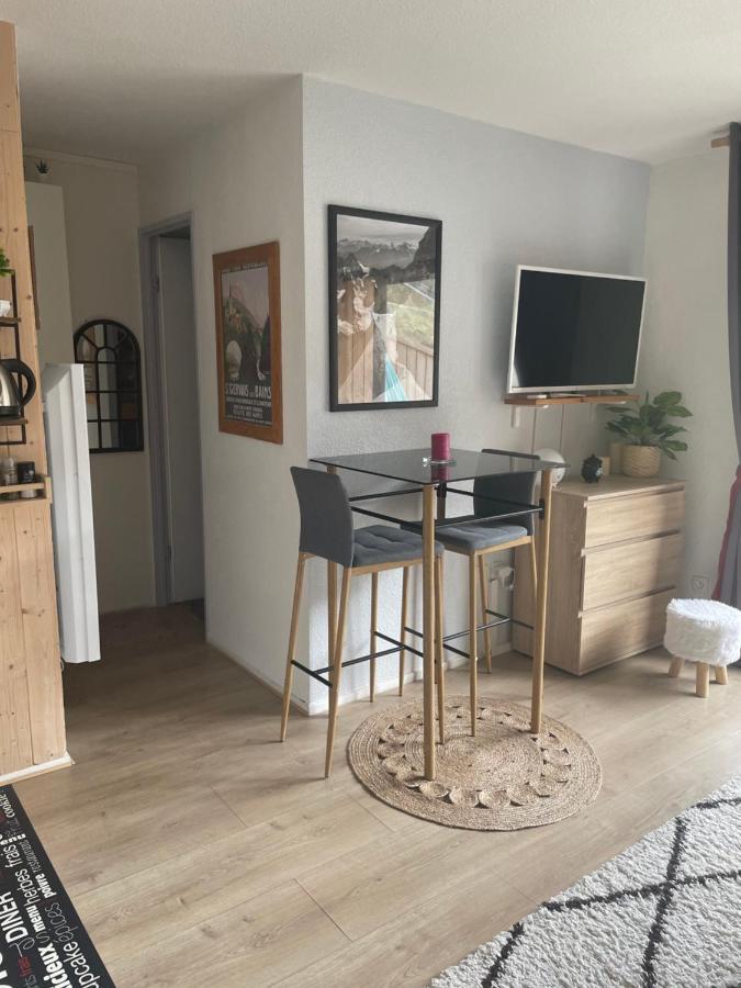 Studio Turquoise quartier Grattague vue MontBlanc Saint-Gervais-les-Bains Esterno foto